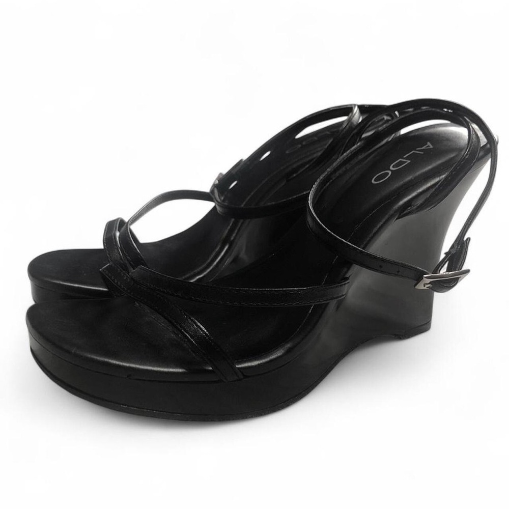Y2K Aldo Black Wedges